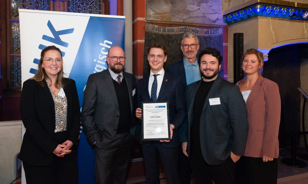 Das Solingen.Business-Team mit Oberbürgermeister Daniel Flemm