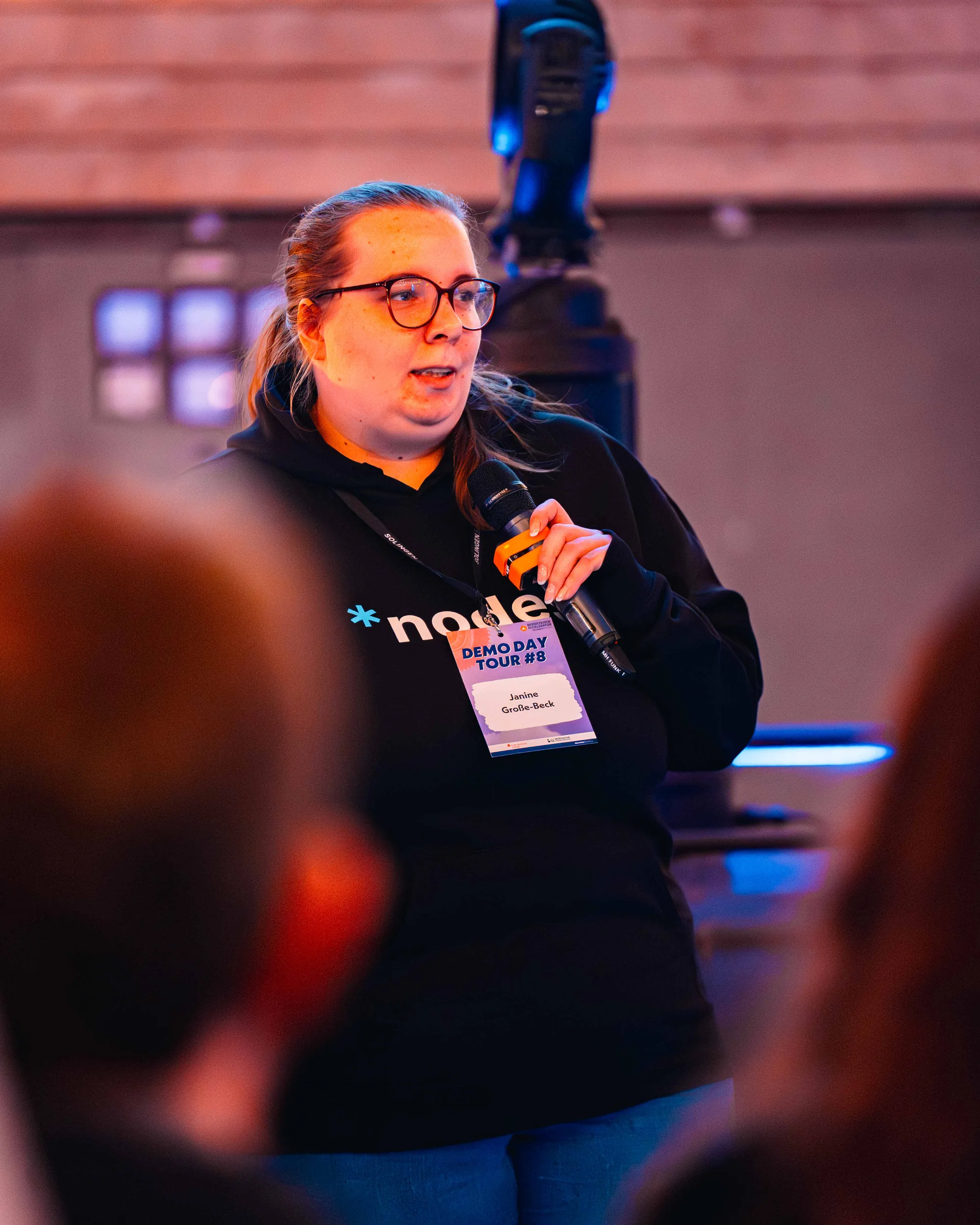 Gründerin Janine Große-Beck auf dem DEMO DAY